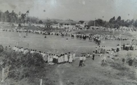 Cavalhada no campo do Bandeirantes (década de 1950)