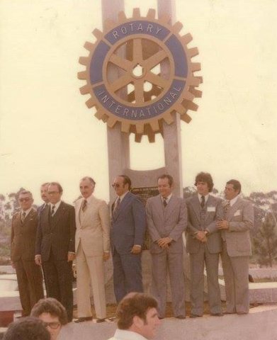 Inauguração do obelisco do Rotary