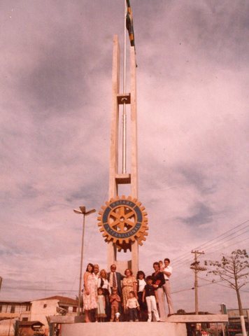 Inauguração do obelisco do Rotary