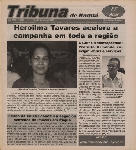 Capa - Ed.2029 - julho 2010