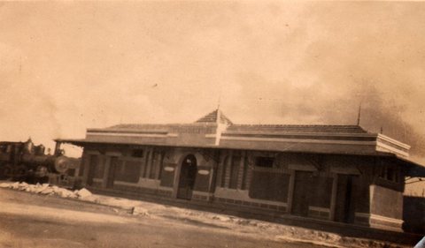 Primeira estação de trem de Itaquaquecetuba (década de 1920)